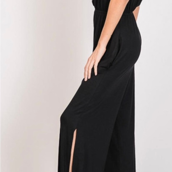 7th Ray Split Hem Jumpsuit - Picture 3 of 3
